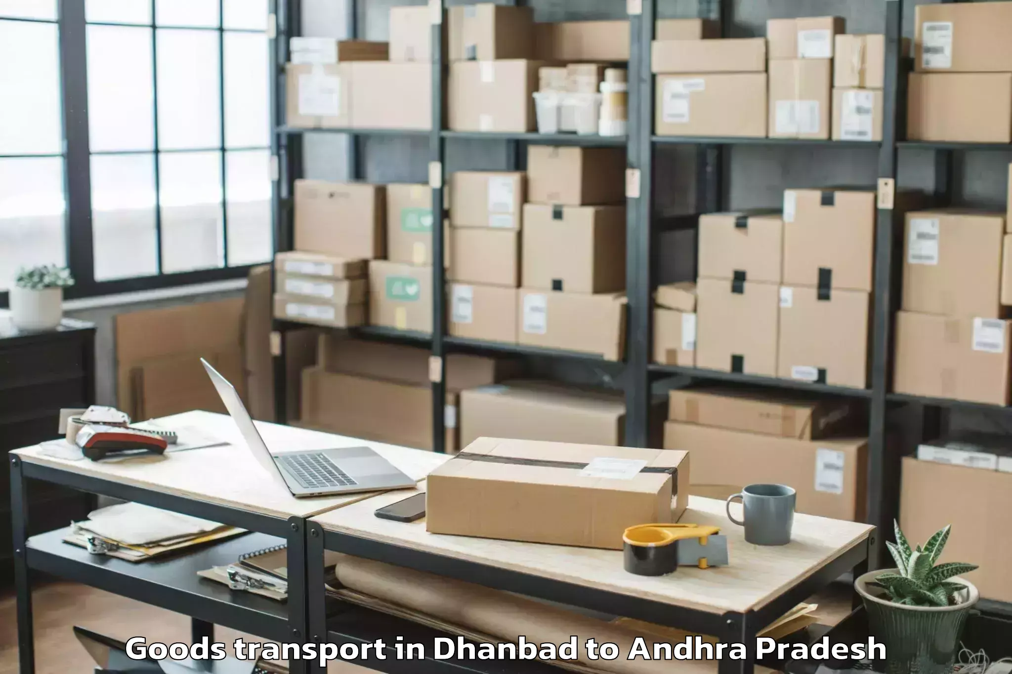 Professional Dhanbad to Vemulapalli Goods Transport